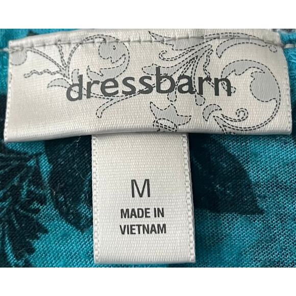 DRESSBARN ABOVE KNEE- MINI SLEEVELESS DRESS, WOMENS, M, BLUE TEAL GREEN PURPLE - Picture 9 of 10